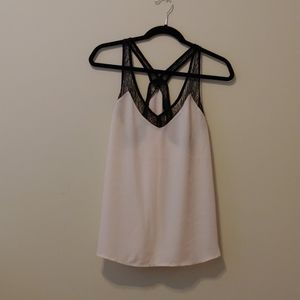 Dynamite Pink Lace Tank Top